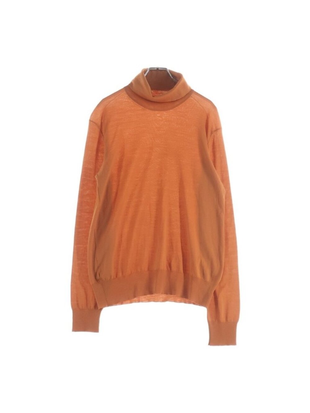Hermes Turtleneck Knit Sweater Orange